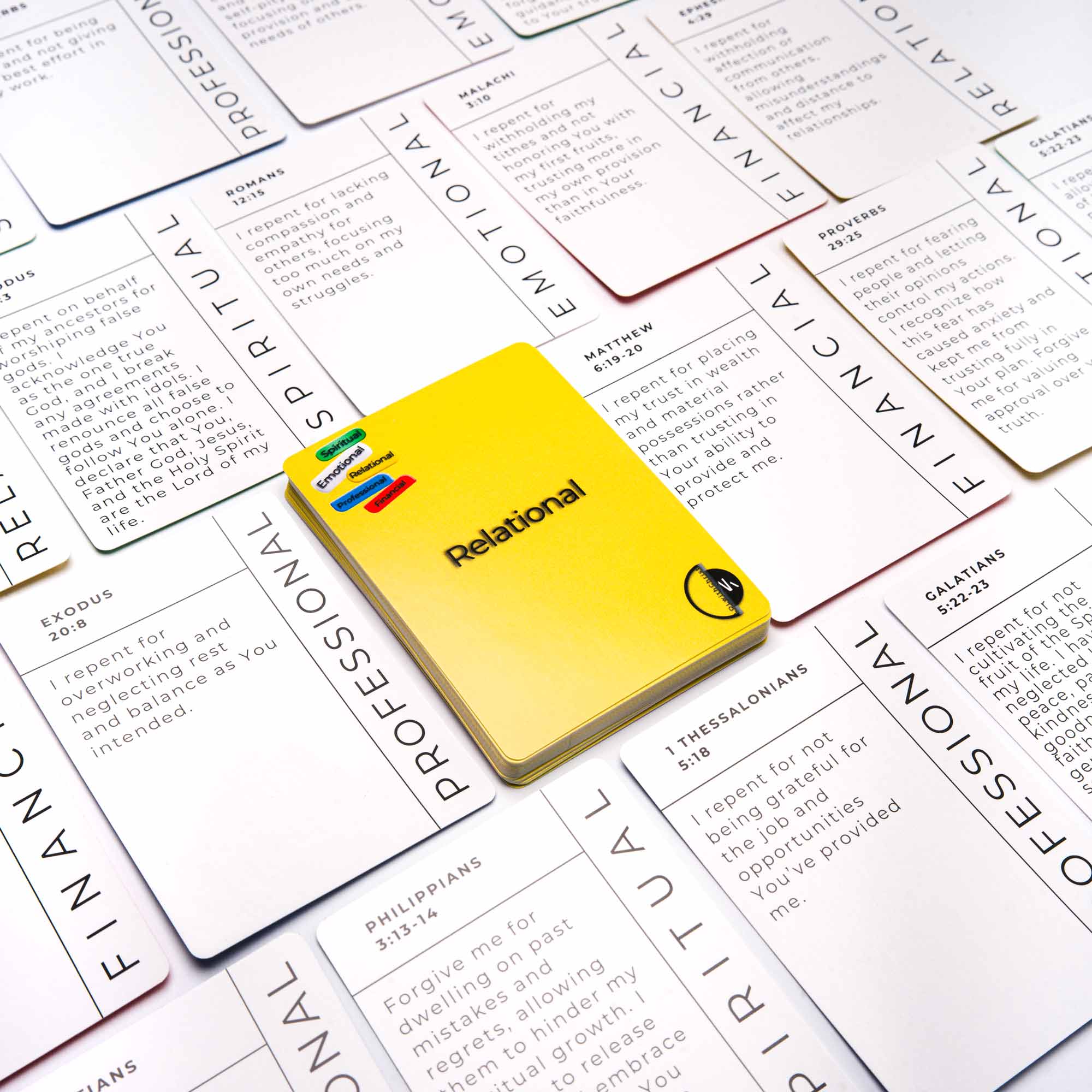 150 Christian Affirmation & Repentance Cards – Spiritual, Emotional, Relational, Professional & Financial