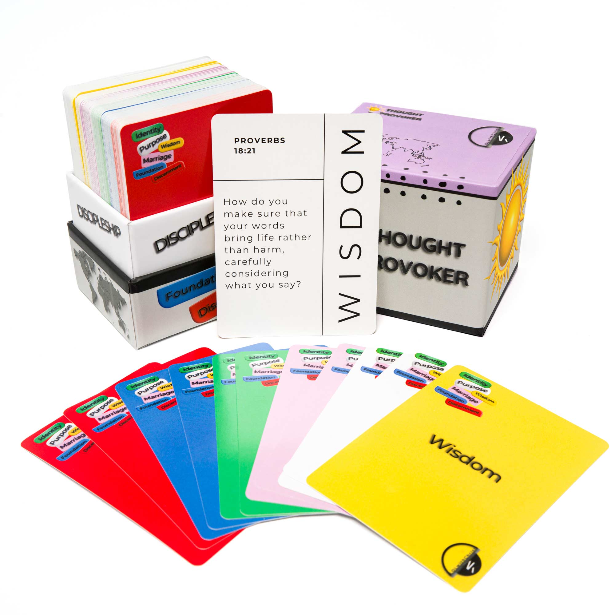 Christian Thought Provoker 150-Card Set | 6 Categories | Biblical Reflection & Discipleship